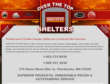 Tablet Screenshot of overthetopshelters.com